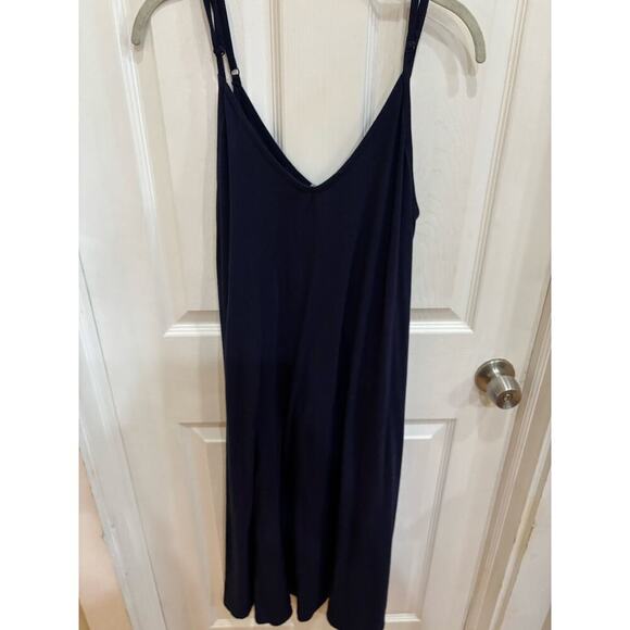 Zenana Navy Blue Maxi Dress with Adjustable Straps size XL - Picture 2 of 6